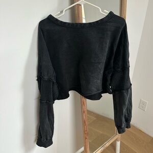 AS revival Black 100% cotton Cropped Women Top